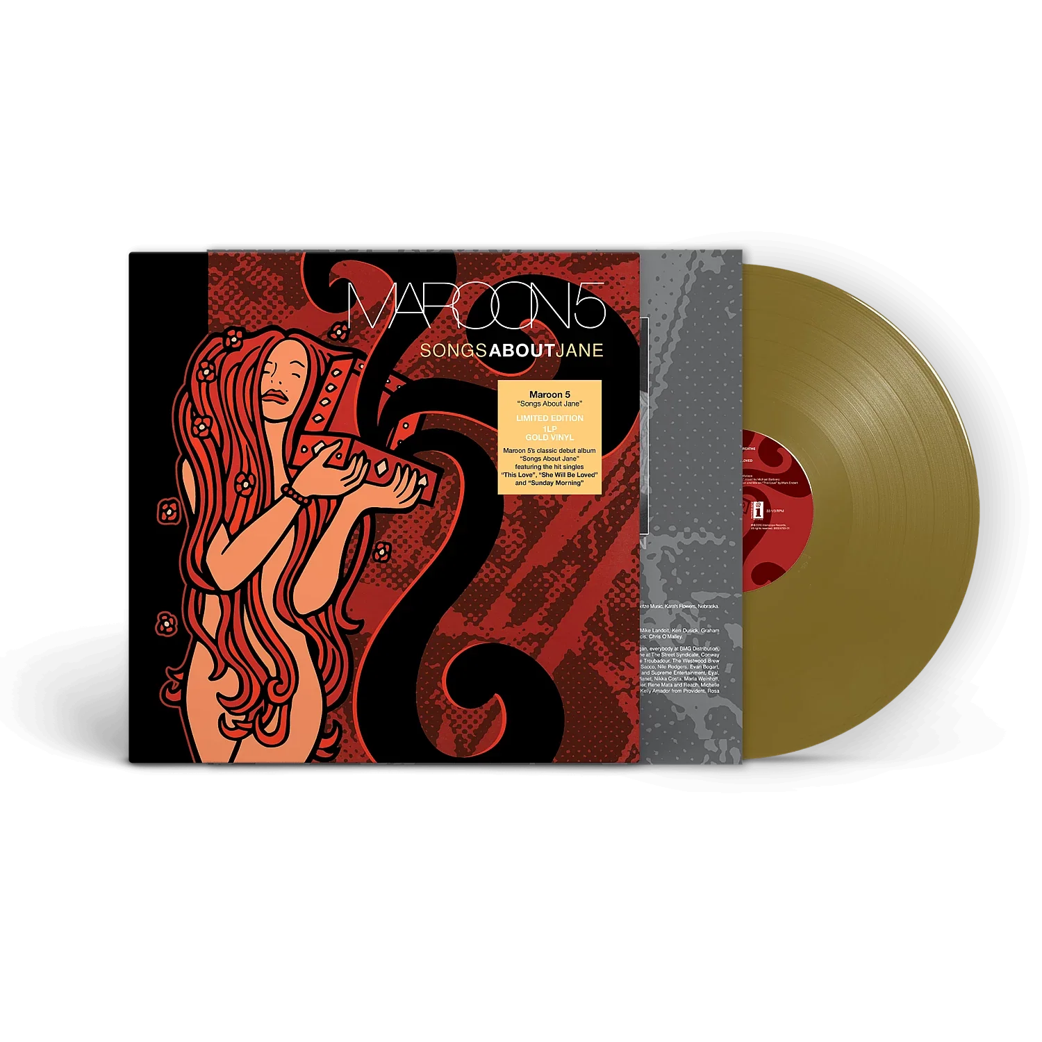 0199957116534-transparent-001 Maroon 5 - Songs About Jane (Limited Edition - Gold Vinyl) - Image 1